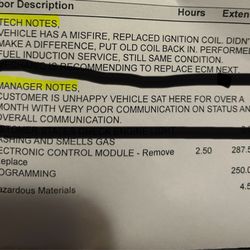 Mr. Automotive - The estimate for service check out sheet