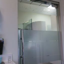 Nice frosted privacy doors