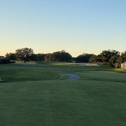 Stonecrest Golf Club - A look from the 18th tee at sunset