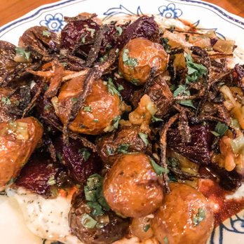 Supergeil - Roasted beets and potatoes - Mediterranean Near Me - Detroit, Michigan Supergeil - Roasted beets and potatoes - Mediterranean Near Me - Detroit, Michigan