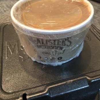 McAlister's Deli - Veggie chili well packaged for the car ride home - Salad Near Me - Shawnee, Kansas