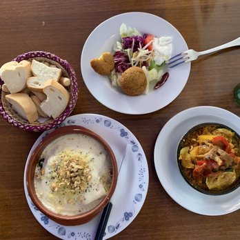 El Paladar - bread, lasagna, falafel, and cous cous - Mediterranean Near Me - Seville, SE