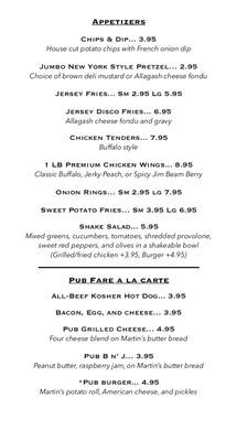Menu photo 2 Bar Eighty North Branford, CT