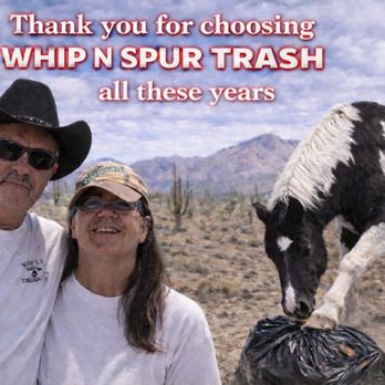 Whip N Spur Trash Company - Donnie & Irene Darr, strive to provide our community with reliable trash services, a personal small-town feel, dispose of your trash safely. - Junk Removal & Hauling Near Me Whip N Spur Trash Company - Donnie & Irene Darr, strive to provide our community with reliable trash services, a personal small-town feel, dispose of your trash safely. - Junk Removal & Hauling Near Me