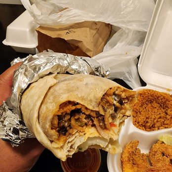 Epale Taqueria & Seafood - Cross section of a Cajun Steak Burrito. This place is Legit... - Mexican Near Me - Vallejo, California Epale Taqueria & Seafood - Cross section of a Cajun Steak Burrito. This place is Legit... - Mexican Near Me - Vallejo, California