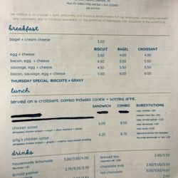 Cafe Gilly - Menu