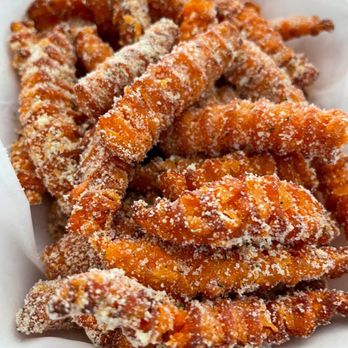 Potato Corner - a closeup of a basket of fried potato strips - Fast Food Near Me - Milpitas, California Potato Corner - a closeup of a basket of fried potato strips - Fast Food Near Me - Milpitas, California