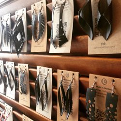 Upcycled - Bike tube earrings by Up Line. ($16)