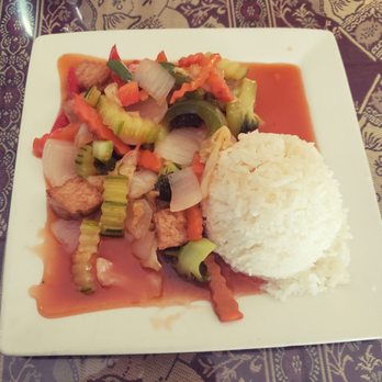 Thai Cafe - Tofu Sweet and Sour Dish. - Thai Near Me - Mt Airy, North Carolina