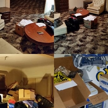 Clutter and Hoarding Pros - 2 room suite before and after - Junk Removal & Hauling Near Me
