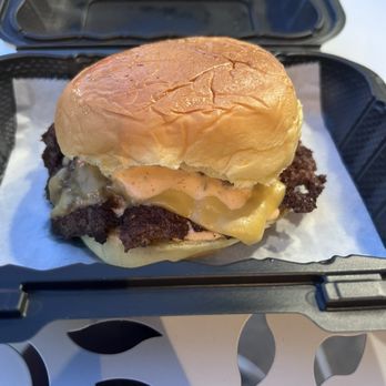 Burger Bhai - The Classic Smash Burger. Has good amount of cheese and cheese on it. Reccomend - Burgers Near Me - Brooklyn, New York