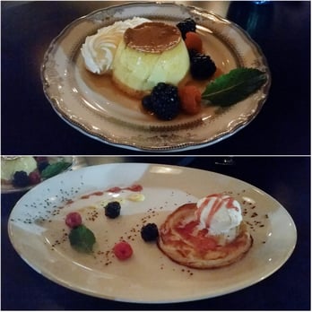 SER - Flan a la casa (top) and Crujiente de Piña (bottom) - Spanish Near Me - Arlington, Virginia SER - Flan a la casa (top) and Crujiente de Piña (bottom) - Spanish Near Me - Arlington, Virginia