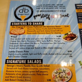 Dough Boy's Pizza - the menu for the restaurant - Pizza Near Me - Virginia Beach, Virginia
