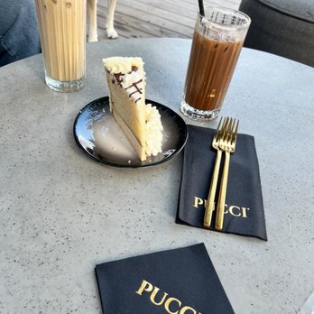 PUCCI Café - Lattes and cake. Cake was frozen - Pet Stores Near Me - Katy, Texas PUCCI Café - Lattes and cake. Cake was frozen - Pet Stores Near Me - Katy, Texas