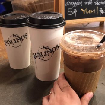 Molinos Coffee - Medium Iced Peppermint Mocha Latte w/ Almond Milk - Coffee & Tea Near Me - Riverside, California Molinos Coffee - Medium Iced Peppermint Mocha Latte w/ Almond Milk - Coffee & Tea Near Me - Riverside, California
