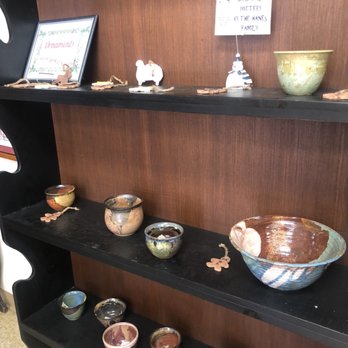 Mrs Hanes Moravian Cookies - a shelf of pottery - Bakeries Near Me - Clemmons, North Carolina Mrs Hanes Moravian Cookies - a shelf of pottery - Bakeries Near Me - Clemmons, North Carolina