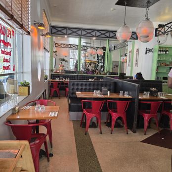 FL Cafe - Inside seating, they also have a nice outside area - New American Near Me - Miami Beach, Florida
