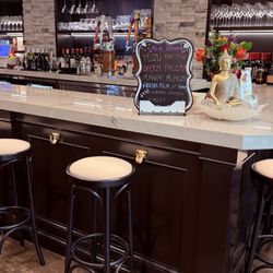 The bar area