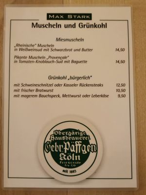 Menu photo 1 Gaststätte Max Stark Cologne, NW