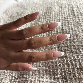 Dazz Nails and Spa - Gel X French tip by Annie and Danny Also pedicure done by Nikki - Nail Salons Near Me - Placentia, California Dazz Nails and Spa - Gel X French tip by Annie and Danny Also pedicure done by Nikki - Nail Salons Near Me - Placentia, California