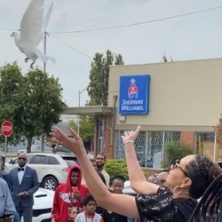 Colonial Chapels - Releasing of doves. You will always be in our heart Trayvone