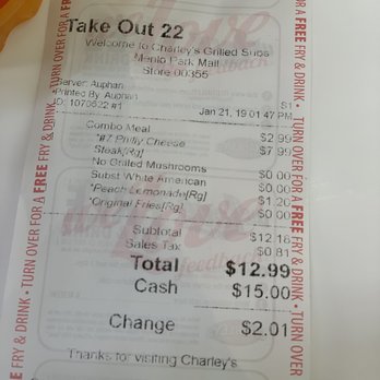 Charleys Cheesesteaks - Cheesesteaks Near Me - Edison, New Jersey