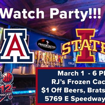 RJ's  Frozen Cactus - Arizona watch party march madness @ the Frozen cactus - Sports Bars Near Me - Tucson, Arizona