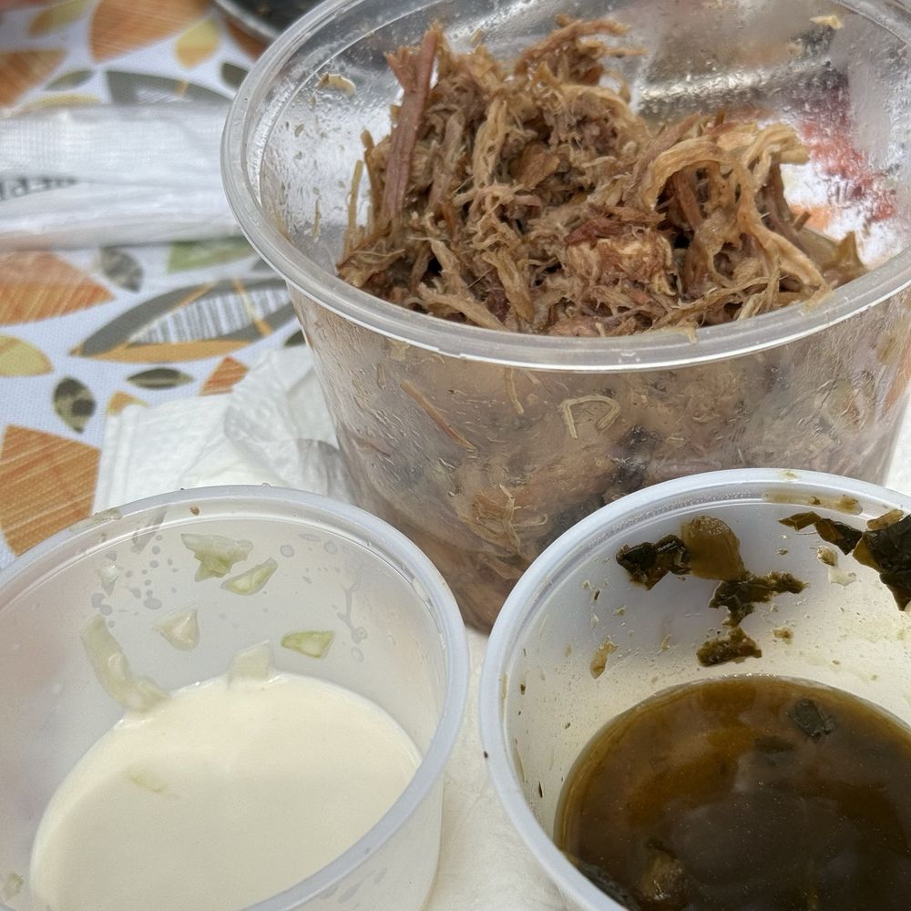 Slo & Lo BBQ - Cole slaw and collard greens- sorry forgot to take photos before digging in - Food Stands Near Me Slo & Lo BBQ - Cole slaw and collard greens- sorry forgot to take photos before digging in - Food Stands Near Me