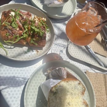 First & Last - Little Jerry, prosciutto pizza slice, Rochelle Rochelle and Aperol spritz - Italian Near Me - Phoenix, Arizona