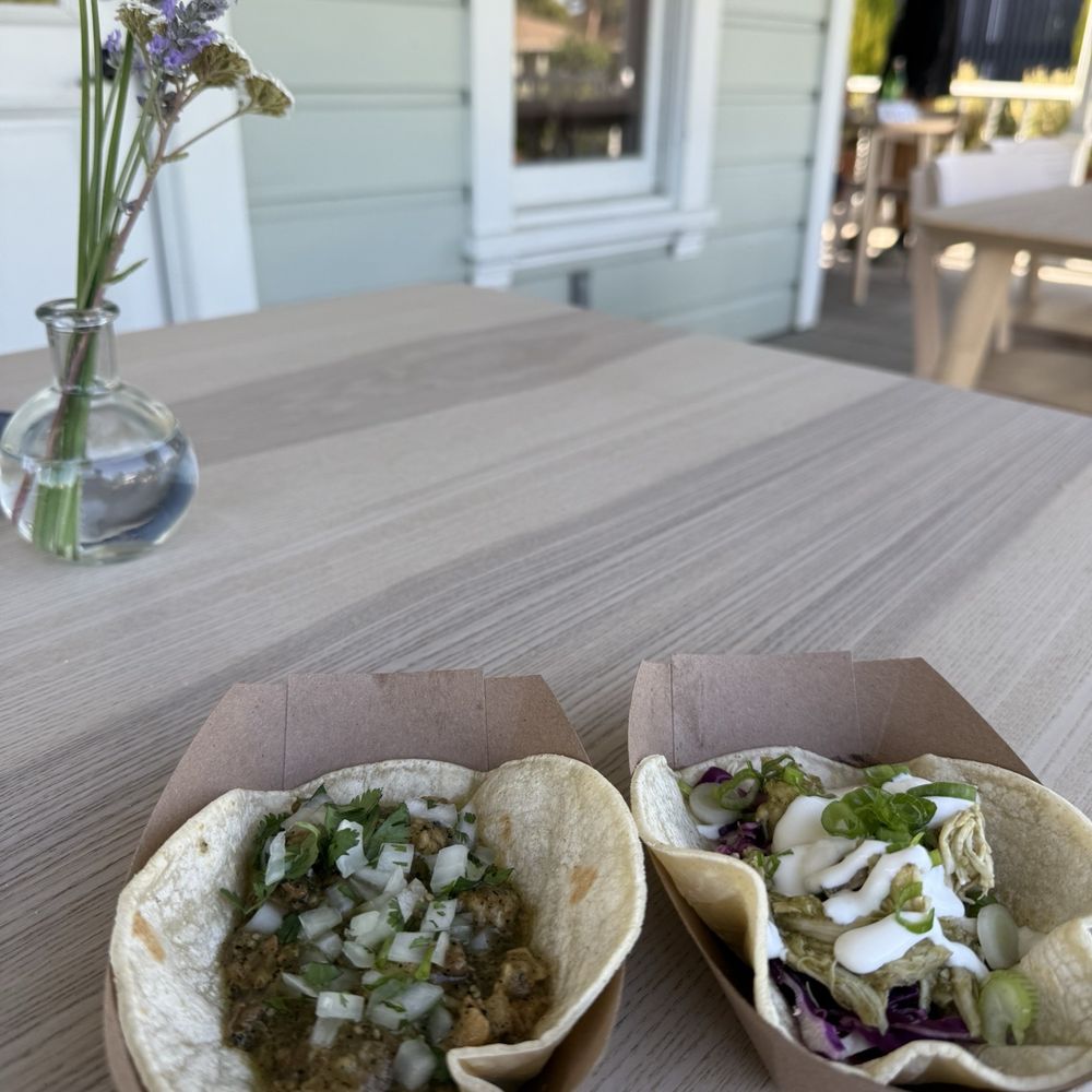 Finca Paso Robles - Tacos-  Taco Pollo Suiza and pork belly - Mexican Near Me - Paso Robles, California
