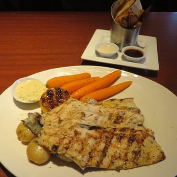 Seasons 52 - RW lunch Grilled Boneless Rainbow Trout $17.50 & Roasted Idaho Potato Wedges $2.80 8/2015 - New American Near Me - Chestnut Hill, Massachusetts Seasons 52 - RW lunch Grilled Boneless Rainbow Trout $17.50 & Roasted Idaho Potato Wedges $2.80 8/2015 - New American Near Me - Chestnut Hill, Massachusetts