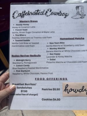 Menu photo 6 Caffeinated Cowboy Pleasanton, CA