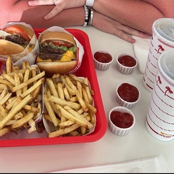 In-N-Out Burgers - Double and single combo meals with all toppings and grilled onions no tomato. - Fast Food Near Me - Henderson, Nevada In-N-Out Burgers - Double and single combo meals with all toppings and grilled onions no tomato. - Fast Food Near Me - Henderson, Nevada