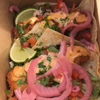 Hook & Anchor - Two fish tacos. $5 each as of February 2021. - Seafood Near Me - Costa Mesa, California Hook & Anchor - Two fish tacos. $5 each as of February 2021. - Seafood Near Me - Costa Mesa, California