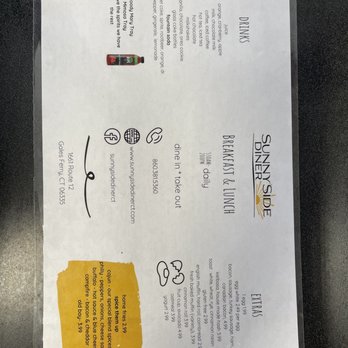 Sunny Side Diner - Menu - Breakfast & Brunch Near Me - Ledyard, Connecticut