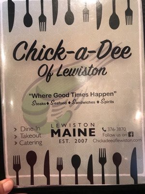 Menu photo 8 Chick-a-dee of Lewiston Lewiston, ME Menu photo 8 Chick-a-dee of Lewiston Lewiston, ME