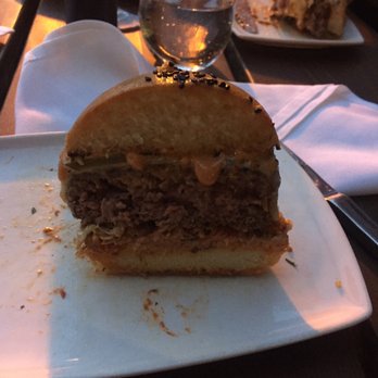 Rasa - Half of the burger... I could eat three of these and not feel a drop of guilt - Canadian (New) Near Me - Toronto, Ontario
