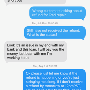 Off The Hook Phone Repair - Again mentions a bank loan and he's working it out. - Mobile Phone Repair Near Me - Osage Beach , Missouri Off The Hook Phone Repair - Again mentions a bank loan and he's working it out. - Mobile Phone Repair Near Me - Osage Beach , Missouri