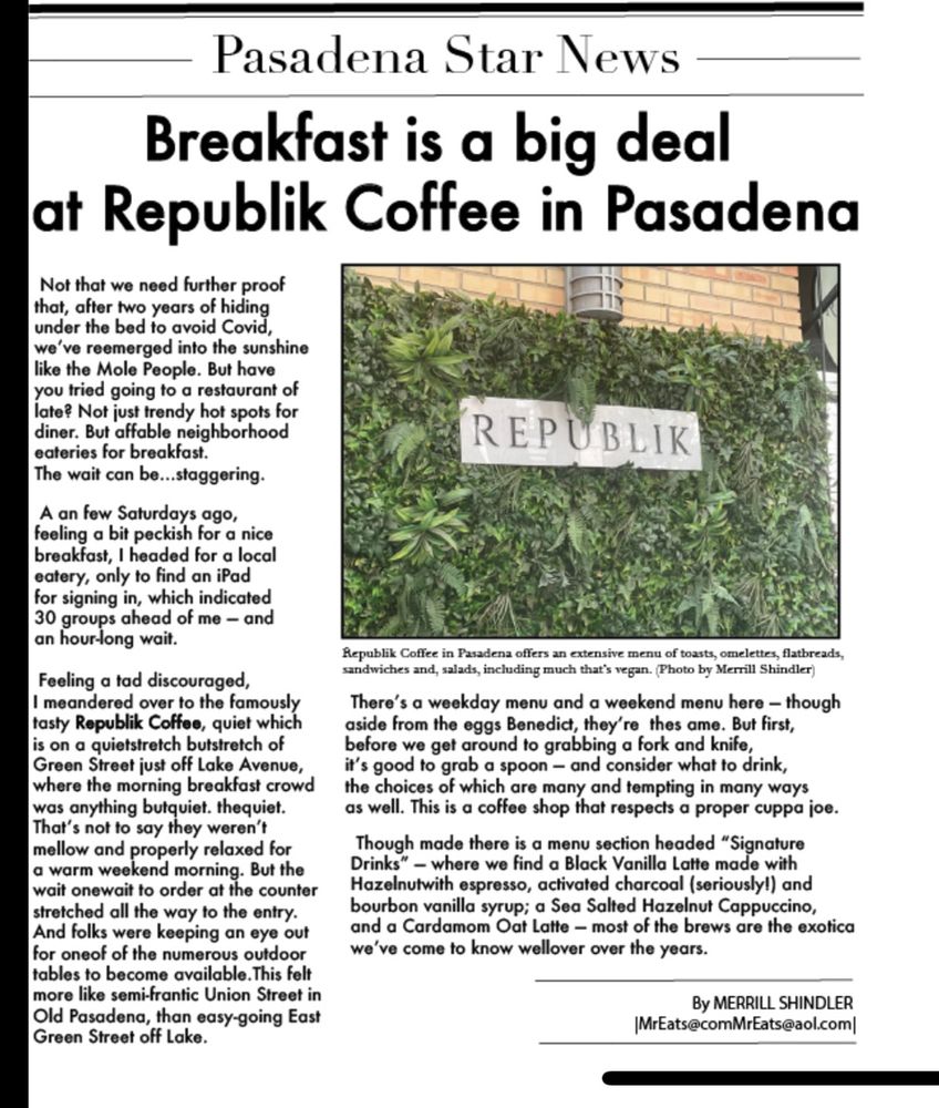 Republik Coffee - Pasadena