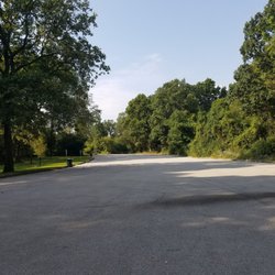 Bachelor's Grove Woods - Facing west toward entrance...grassy area on left