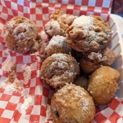 Incredible hot and fresh fried Oreos, two orders