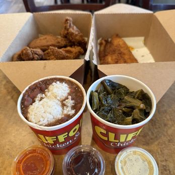 Clifford's Chicken and Fish - A la carte chicken, catfish, red beans & rice, collard greens - Seafood Near Me - Mountain View, California