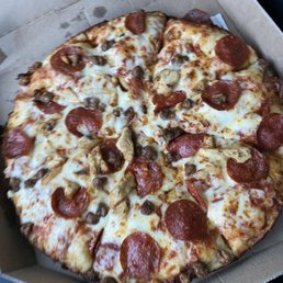 Pepperoni, chicken, beef pizza Pepperoni, chicken, beef pizza