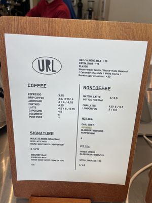 Menu photo 3 URL Coffee Seattle, WA Menu photo 3 URL Coffee Seattle, WA