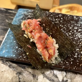 Uka Omakase - toro hand roll - Sushi Bars Near Me - New York, New York Uka Omakase - toro hand roll - Sushi Bars Near Me - New York, New York