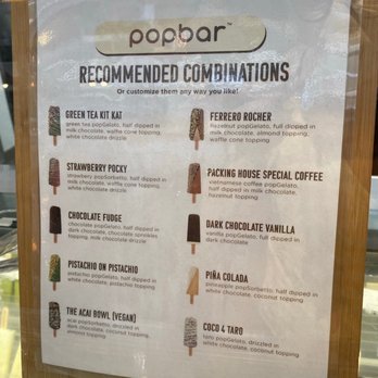 Popbar - Recommended combinations - Desserts Near Me - Anaheim, California Popbar - Recommended combinations - Desserts Near Me - Anaheim, California