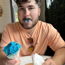 My husband loved his Cookie Monster ice cream