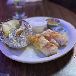 Wedron Office - Broiled Cod with Baked Potato