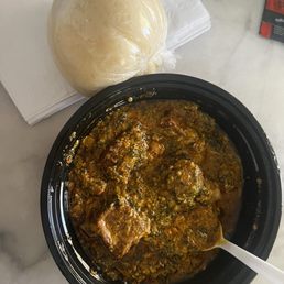 Egusi soup & fufu Egusi soup & fufu