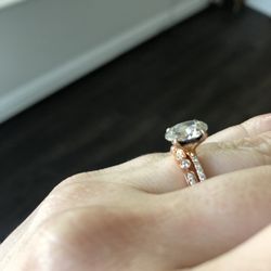 Black adhesive all inside my ring